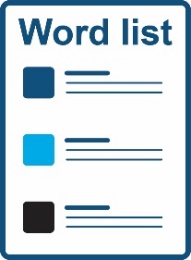 word list icon