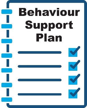 behaviour support plan icon.
