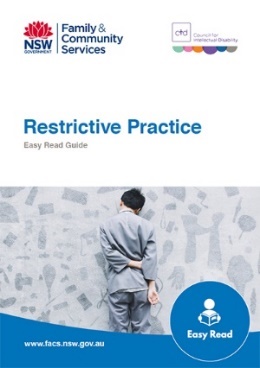 cover of restrictive practices easy read guide