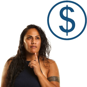 A financial manager thinking and a dollar sign.