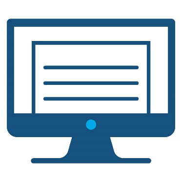 A computer showing a document.