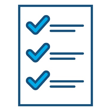 A rules document showing a list with ticks.
